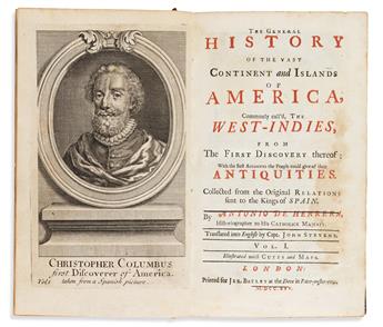 Herrera y Tordesillas, Antonio de (d. 1625) The General History of the Vast Continent and Islands of America, Commonly Calld the West-